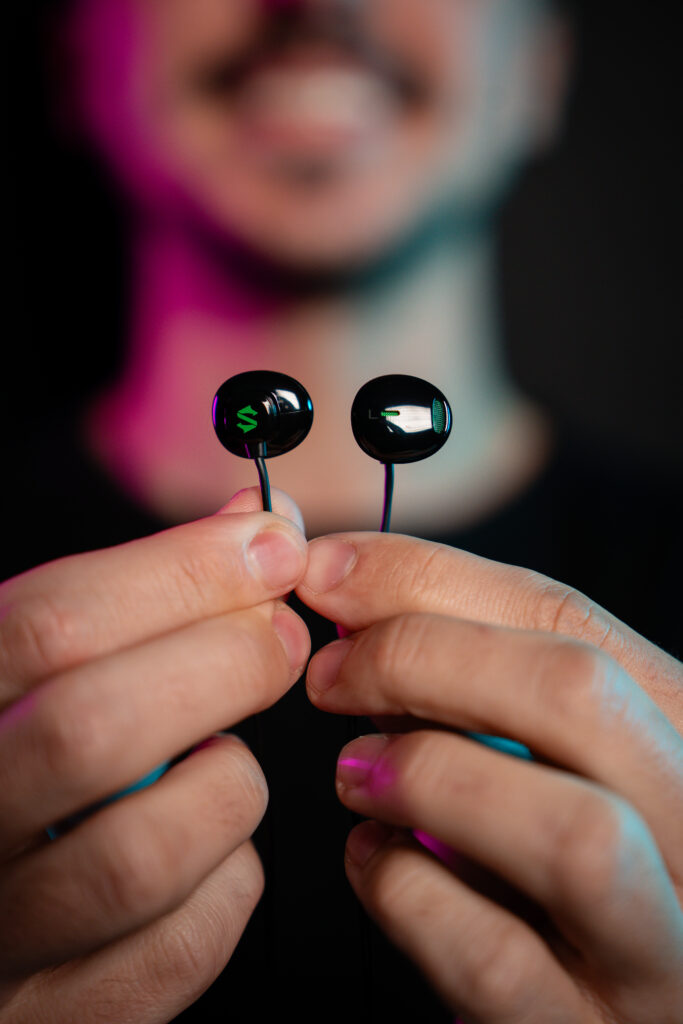 Casti Black Shark cu fir 3.5mm